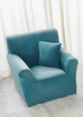 HUSE CANAPEA/COLTAR/FOTOLII - Husă Catifea Premium pentru Fotoliu Turcoaz