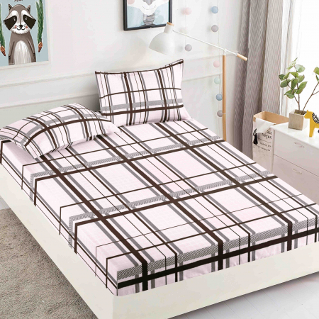 Huse Pat 160X200 cm - Husa Pat 160x200cm, cu Elastic si 2 fete Perna, Jojo