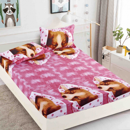 Huse Pat 160X200 cm - Husa Pat 160x200cm, cu Elastic si 2 fete Perna, Jojo