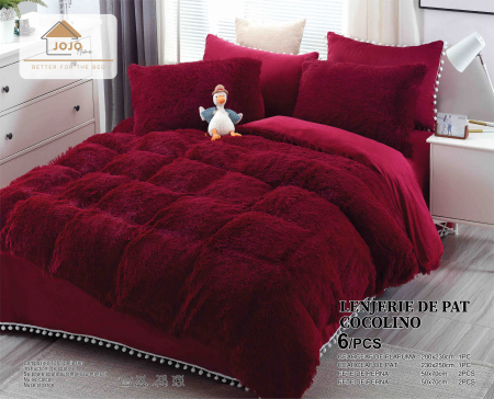 Lenjerii Cocolino 6 pcs - Lenjerie Cocolino Fluffy Pufoasa, 2 pers, 6 piese