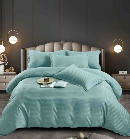 Lenjerii Damasc 1 Persoana - lenjerie pat 1 persoana damasc finetat 4 piese vernil biancoshop