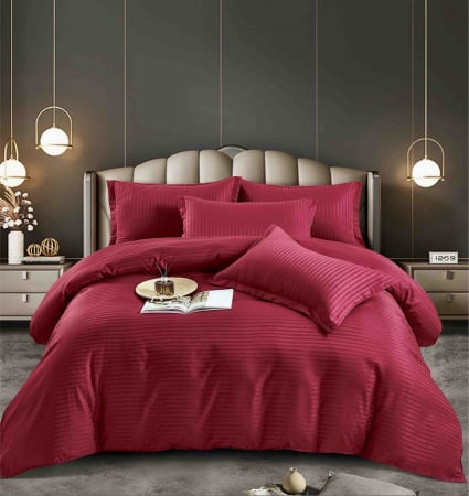 Lenjerii de pat Damasc - Lenjerie De Pat Finet-Damasc cu Elastic, 6 Piese