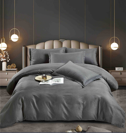 Lenjerii de pat Damasc - Lenjerie De Pat Finet-Damasc cu Elastic, 6 Piese