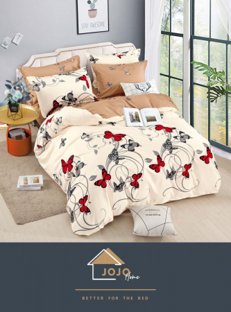 Lenjerii Pat cu Elastic - Lenjerie de Pat cu Elastic ,Finet 6 Piese, Pat Dublu,