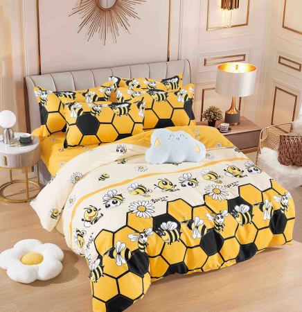 Lenjerii Pat, Bumbac-Finet Premium, 2 Persoane - lenjerie pat dublu cu elastic finet 6 piese biancoshop