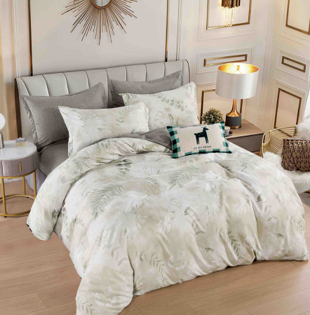 Lenjerii Pat, Bumbac-Finet Premium, 2 Persoane - lenjerie pat dublu cu elastic finet 6 piese biancoshop