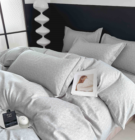 Lenjerii Pat, Bumbac-Finet Premium, 2 Persoane - lenjerie pat dublu cu elastic finet 6 piese biancoshop