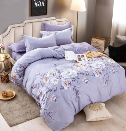 Cearceaf cu Elastic - lenjerie pat dublu cu elastic finet 6 piese biancoshop