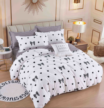 Lenjerii Pat, Bumbac-Finet Premium, 2 Persoane - lenjerie pat dublu cu elastic finet 6 piese biancoshop