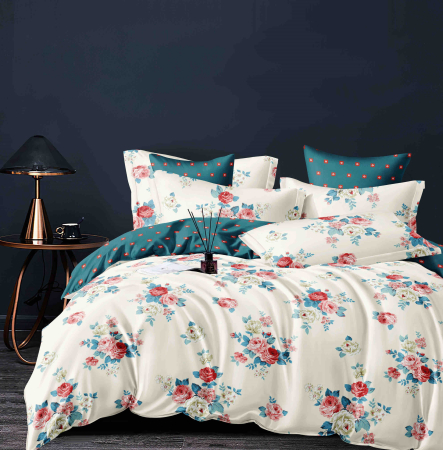 Lenjerii Pat, Bumbac-Finet Premium, 2 Persoane - lenjerie pat dublu cu elastic finet 6 piese biancoshop