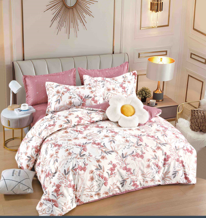 Cearceaf cu Elastic - lenjerie pat dublu cu elastic finet 6 piese biancoshop