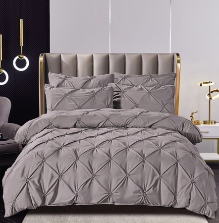 Cearceaf Normal - lenjerie pat dublu cu elastic bumbac finet 6 piese pliuri 3d biancoshop