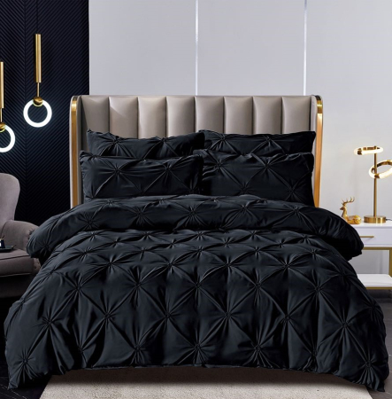 Cearceaf Normal - lenjerie pat dublu cu elastic bumbac finet 6 piese pliuri 3d biancoshop