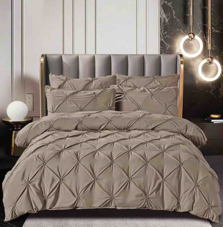 Cearceaf Normal - lenjerie pat dublu cu elastic bumbac finet 6 piese pliuri 3d biancoshop