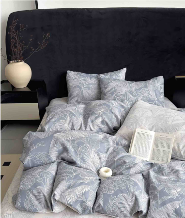 Lenjerii Pat - Lenjerie de pat dublu cu cearceaf normal, din bumbac finet, set 6 piese. Material gros, moale și rezistent. Imprimare modernă, nu se decolorează. Potrivită pentru saltele 140x200, 160x200 și 180x200.