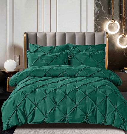 Lenjerii Pat - lenjerie pat dublu bumbac finet 6 piese pliuri 3d biancoshop