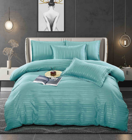 Lenjerii de pat Damasc - Lenjerie De Pat Finet-Damasc cu Elastic, 6 Piese