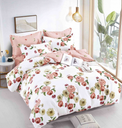 Lenjerii Pat 2 Persoane - Lenjerie pat 2 Pers, Jojo, Bumbac Finet,6 piese