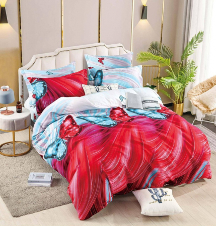 Lenjerii Pat 2 Persoane - Lenjerie pat 2 Pers, Jojo, Bumbac Finet,6 piese
