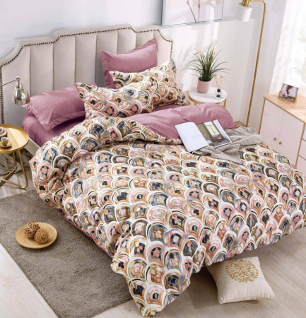 Lenjerii Pat 2 Persoane - Lenjerie pat 2 Pers, Jojo, Bumbac Finet,6 piese