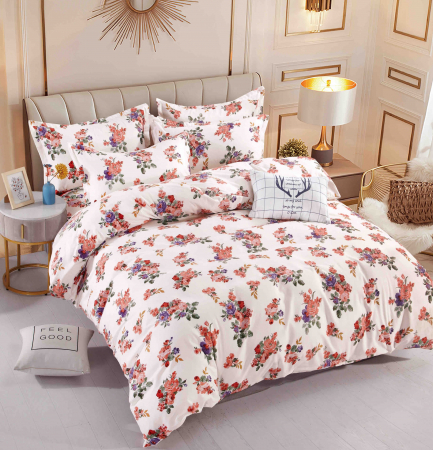 Lenjerii Pat 2 Persoane - Lenjerie pat 2 Pers, Jojo, Bumbac Finet,6 piese
