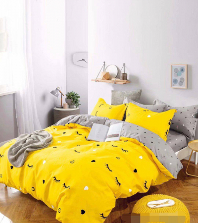 Lenjerii Pat 2 Persoane - Lenjerie pat 2 Pers, Jojo, Bumbac Finet,6 piese