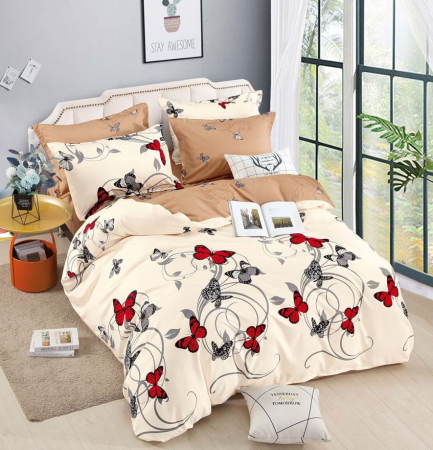 Lenjerii Pat 2 Persoane - Lenjerie pat 2 Pers, Jojo, Bumbac Finet,6 piese