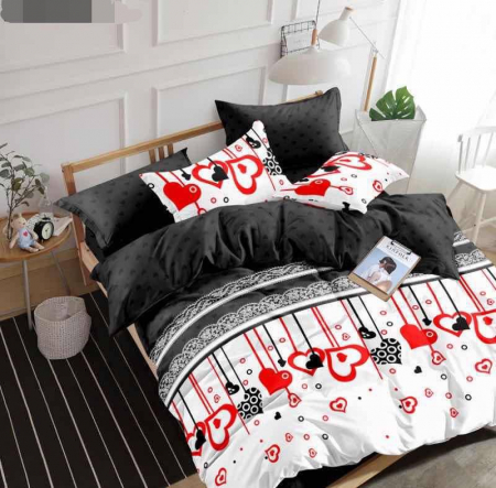 Lenjerii Pat 2 Persoane - Lenjerie pat 2 Pers, Jojo, Bumbac Finet,6 piese
