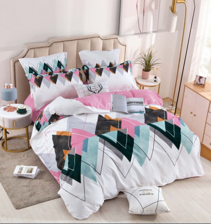 Lenjerii Pat 2 Persoane - Lenjerie pat 2 Pers, Jojo, Bumbac Finet,6 piese