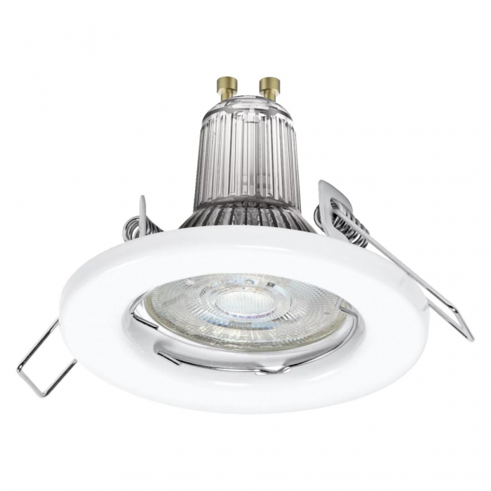 5 Spoturi LED incastrate Ledvance, GU10, 5x2.6W, 5x230 lm, lumina calda (2700K), O8cm, Alb