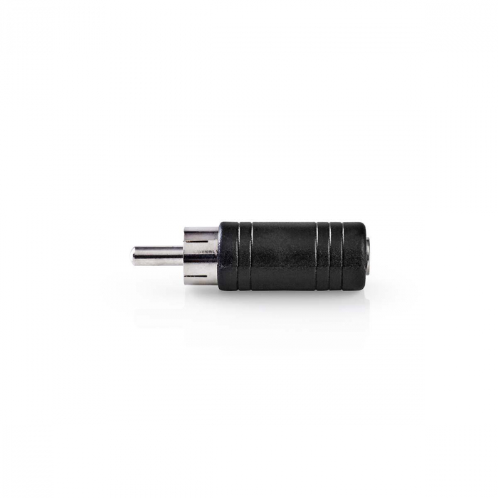 Adaptor audio rca tata - 3.5 mm mama, set, 10 bucati, negru, nedis