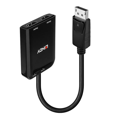 Adaptor lindy displayport la 2x hdmi
