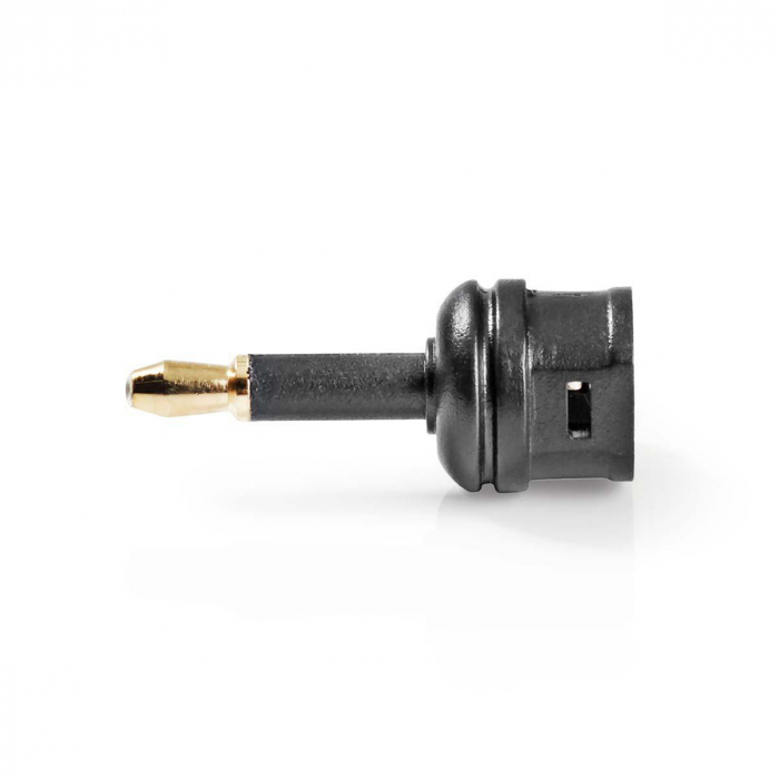 Adaptor toslink 3.5 mm tata - toslink mama, set 10 bucati, negru