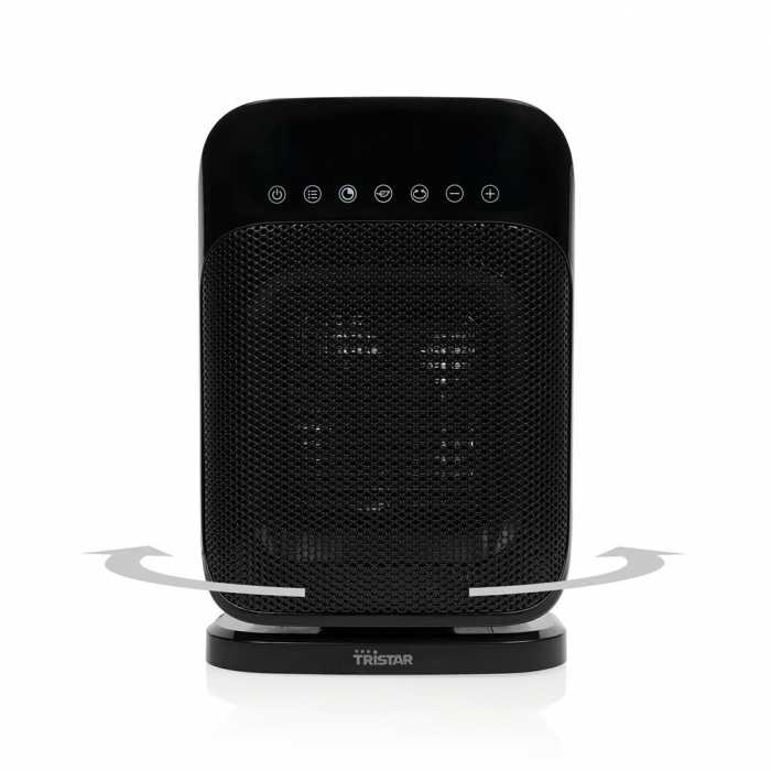 Aeroterma ceramica Tristar KA-5074, 1800 W, 3 Trepte de putere, Termostat reglabil, Functie ventilator, Negru [4]