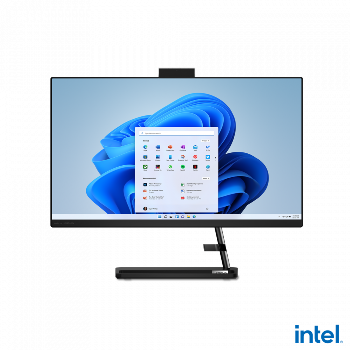All-in-One Lenovo IdeaCentre AIO 3 24IAP7 23.8 FHD (1920x1080) IPS 250nits Anti-glare, Intel Core, i5-12450H, 8C (4P + 4E) 12T, P-core 2.0 4.4GHz, E-core 1.5 3.3GHz, 12MB, video Integrated Int
