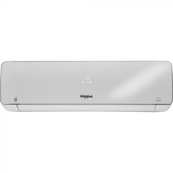 Aparat de aer conditionat Whirlpool SPIW309A3WF20 Premium Wi-Fi, 9000 BTU, Clasa A+++, Filtru Hepa, 4D air flow, Voice control, 6Th Sence, R32