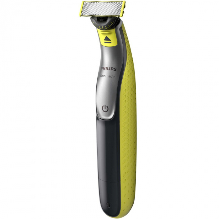 Aparat hibrid de barbierit si tuns barba Philips OneBlade 360 QP2730 20, pieptene reglabil 5 in 1, autonomie 60 min, Negru Verde