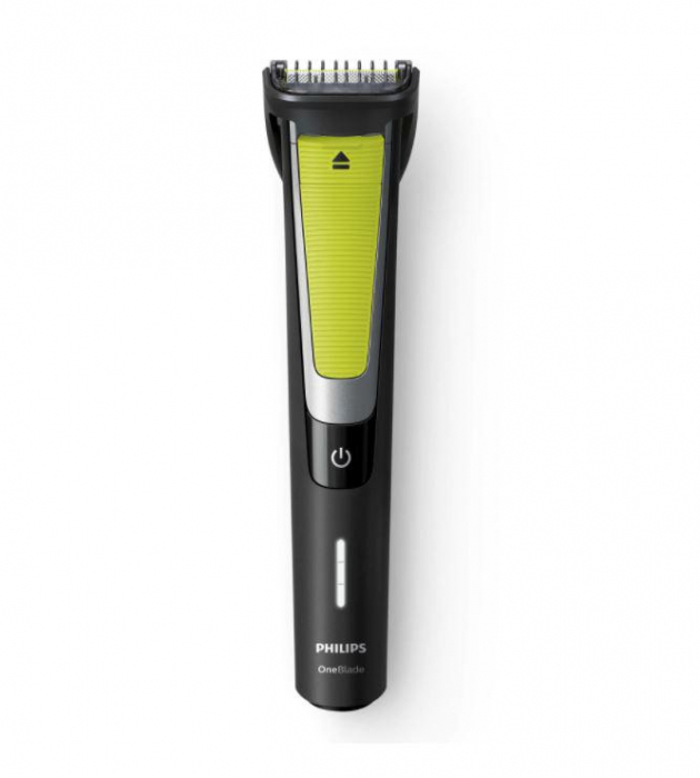 Aparat hibrid de barbierit si tuns barba philips oneblade pro qp6505 21, acumulator, autonomie 60 min, pieptene cu 9 lungimi