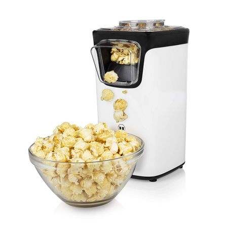 RESIGILAT - Aparat pentru popcorn Princess 292986, 1100 W, Protectie supraincalzire, Picioruse anti-alunecare, Alb Negru - RSG6