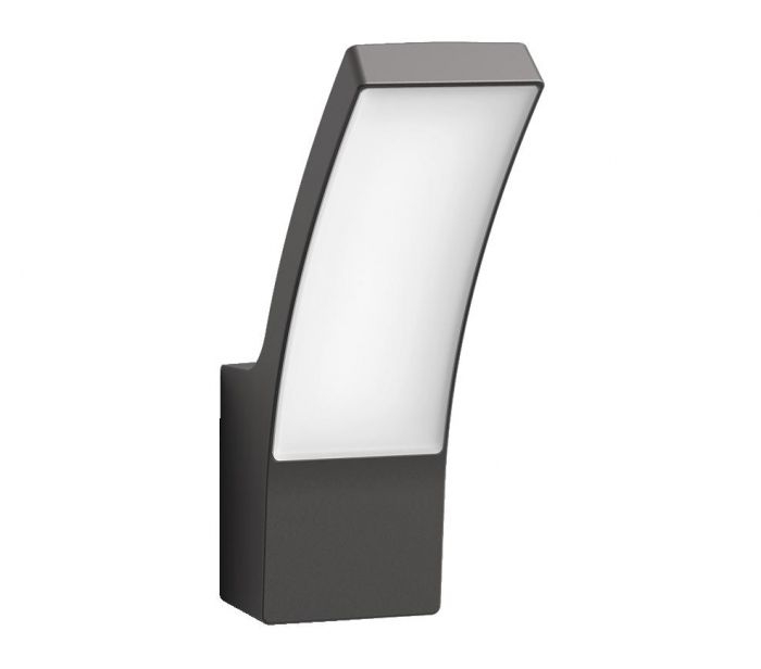 Aplica LED pentru exterior Philips Splay, 12W, 1100 lm, lumina calda (2700K), IP44, 240x80x160mm, Antracit