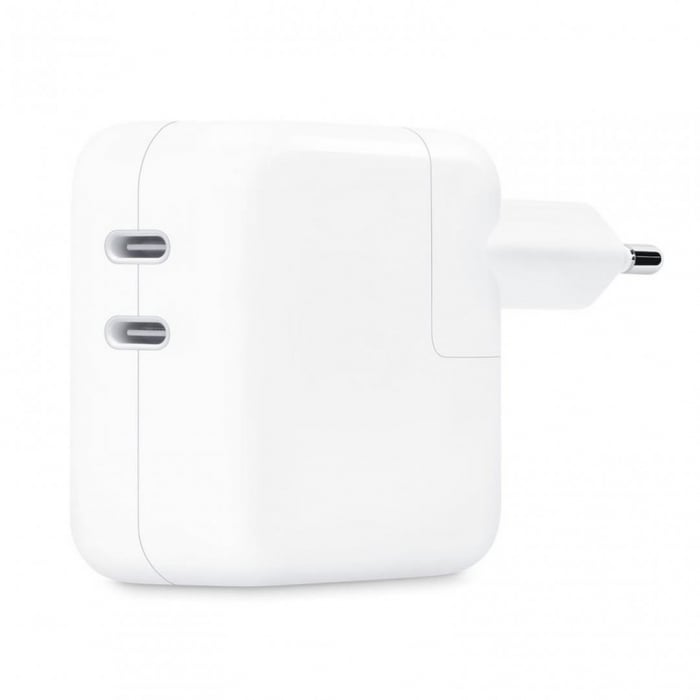 Apple 35W Dual USB-C Port Power Adapter (for all Iphones Ipads MacBook Air 2018-2023 all Watches all Airpods)