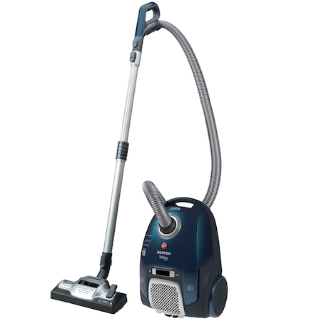 Aspirator cu sac HOOVER TX60PET 011, afisaj LED, sac epa lavabil, capacitate 3.5L, putere 450 W, 1 rotita, maner tip bucla, tub telescopic din metal cu reglator de forma trage - trage, raza de lucru 1