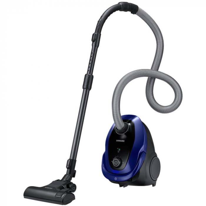 Aspirator cu sac Samsung VC07M25E0WB, 2.5 l, 700 W, Tub telescopic, Accesorii 2 in 1, Albastru