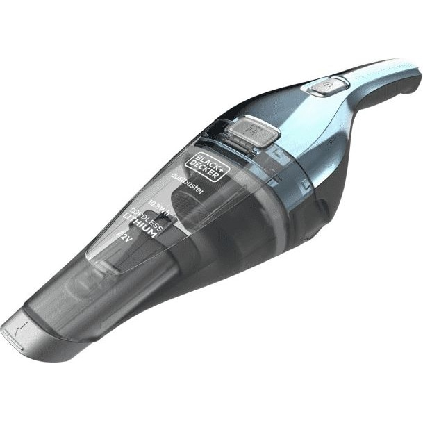 Aspirator de mana BlackDecker NVC220WBC-QW, 7.2 V, 370 ml, Albastru