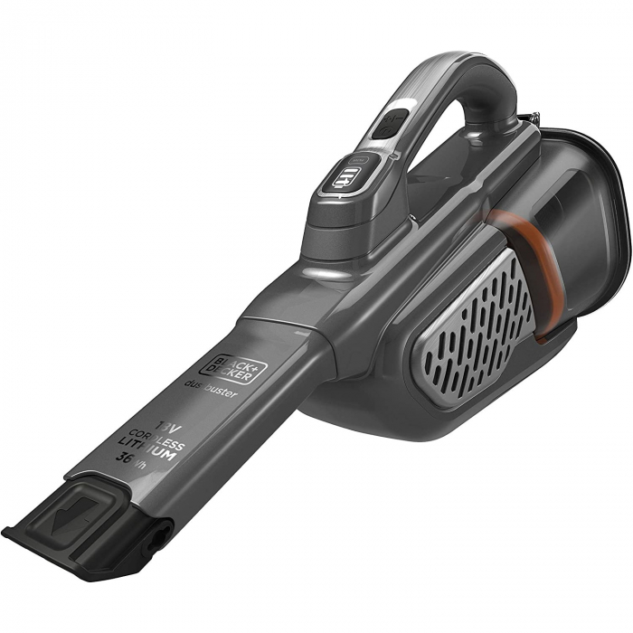 Aspirator portabil Black Decker BHHV520JF-QW, 18V, 0.7 l, Gri