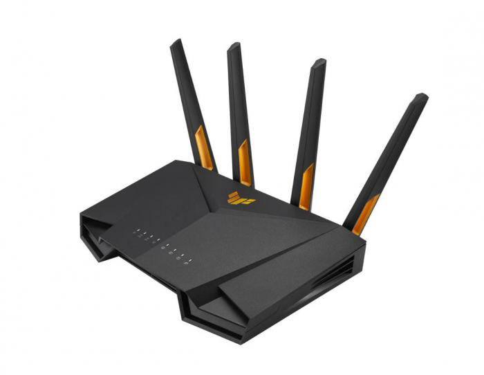 ASUS TUF Gaming AX3000 Dual Band WiFi 6 Gaming Router, TUF-AX3000, Network Standard: IEEE 802.11a, IEEE 802.11b, IEEE 802.11g, WiFi 4 (802.11n), WiFi 5 (802.11ac), WiFi 6 (802.11ax), IPv4, IPv6, Data