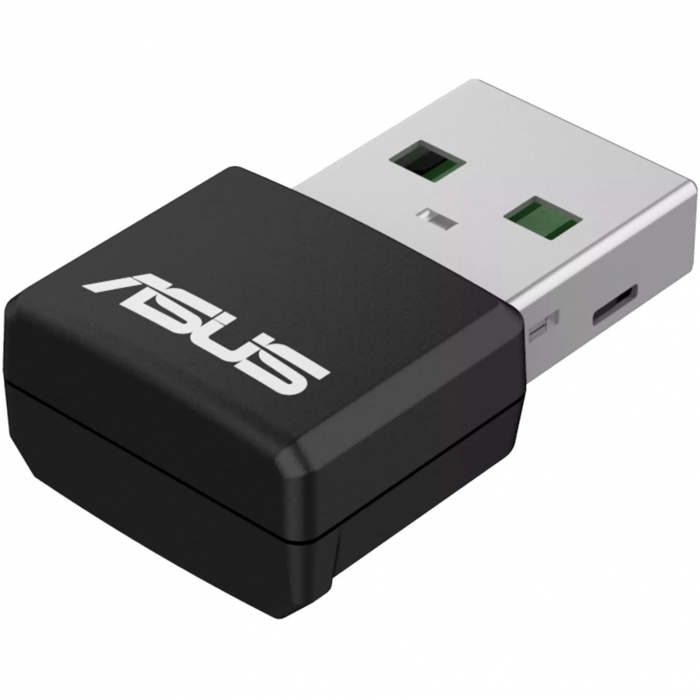Asus USB-AX55 nano, Dual Band AX1800 USB WiFi nano adapter, 1201Mbps+ 574Mbps, Network Standard: IEEE 802.11a, IEEE 802.11b, IEEE 802.11g, WiFi 4 (802.11n) WiFi 5 (802.11ac),WiFi 6 (802.11ax), interfa