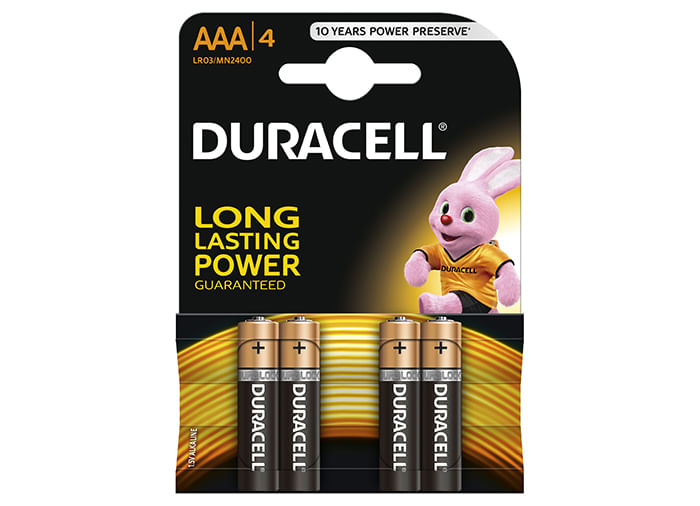 Baterii Duracel Alkaline LR3, AAA, 4buc