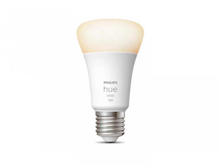 Bec LED inteligent Philips Hue A60, Bluetooth, E27, 9.5W (75W), 1055 lm, lumina calda (2700K)