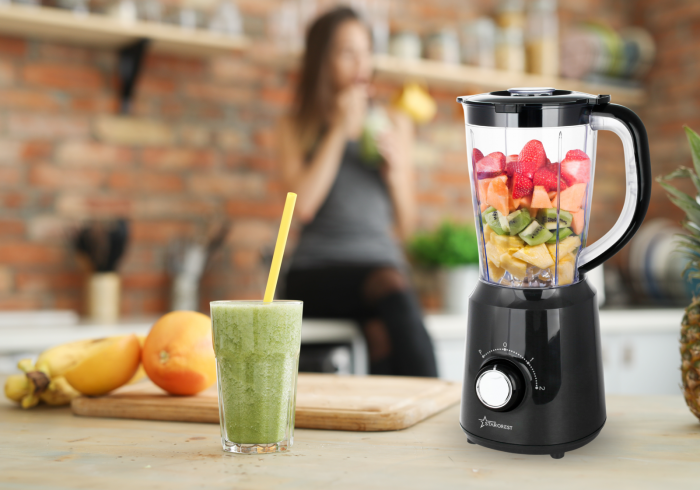 RESIGILAT - Blender STARCREST STB-15500B, 500 W, 1.5 l, 2 viteze + functie Pulse, Negru [2]